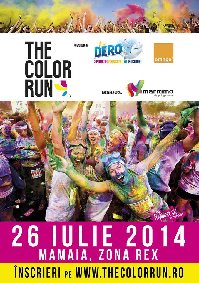 The Color Run la Mamaia si Train Delivery 2014! Unde iesim in weekend: