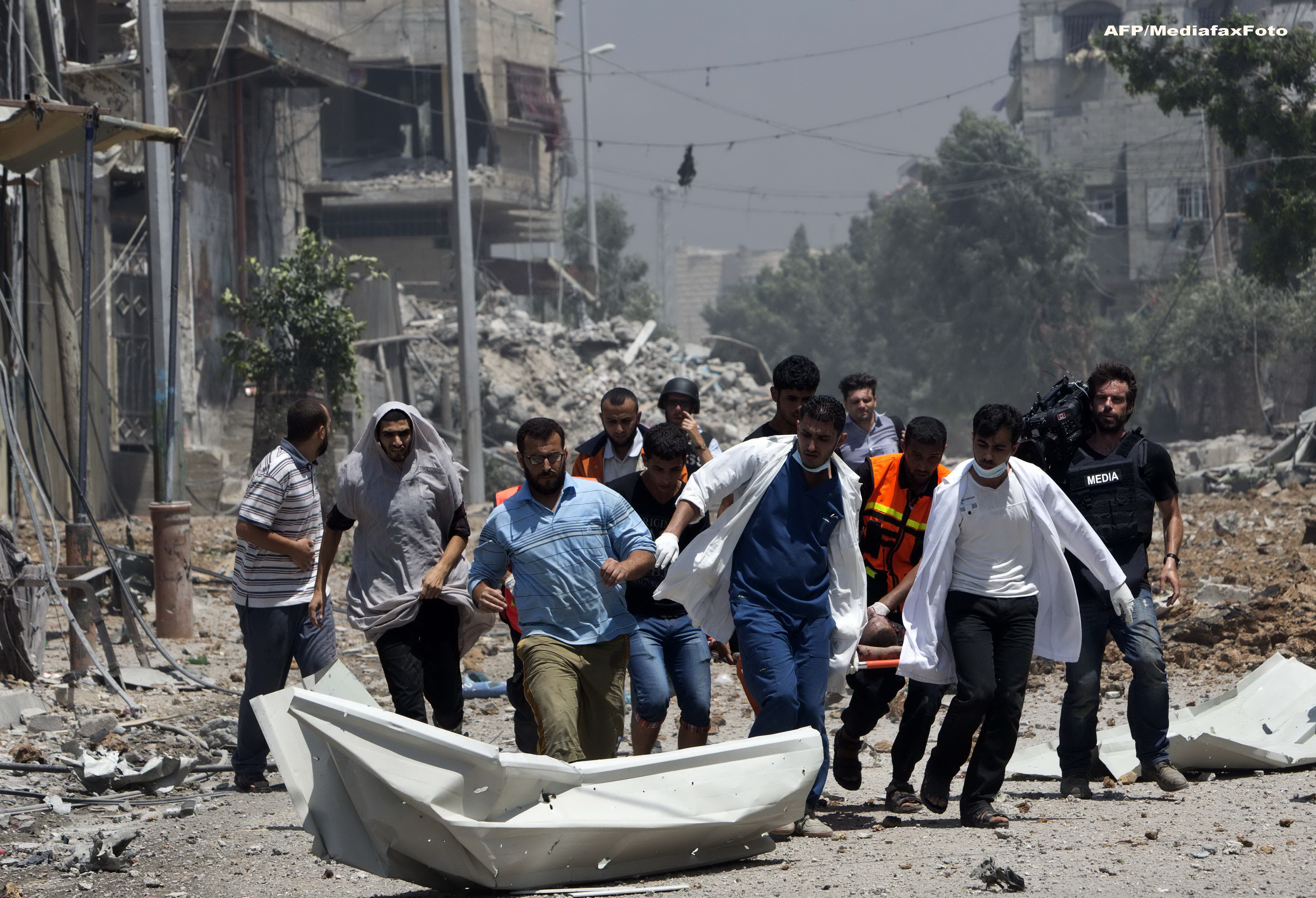 Hamas revendica lansarea a 3 rachete catre Aeroportul din Tel Aviv. Peste 800 de palestinieni morti de la inceputul ofensivei