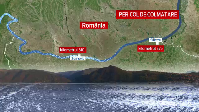 Mesajul alarmant al MAI: Dunarea este la un pas sa se blocheze in zona portului Silistra