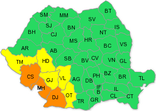 COD PORTOCALIU de ploi incepand de miercuri noapte, in trei judete. PROGNOZA METEO pentru urmatoarele 3 luni