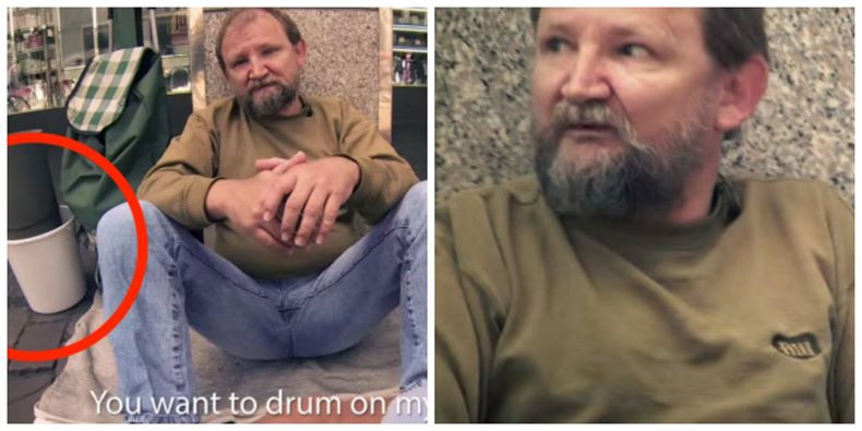 Au imprumutat galeata unui cersetor de pe strada. Ce s-a intamplat dupa aceea este cu adevarat impresionant