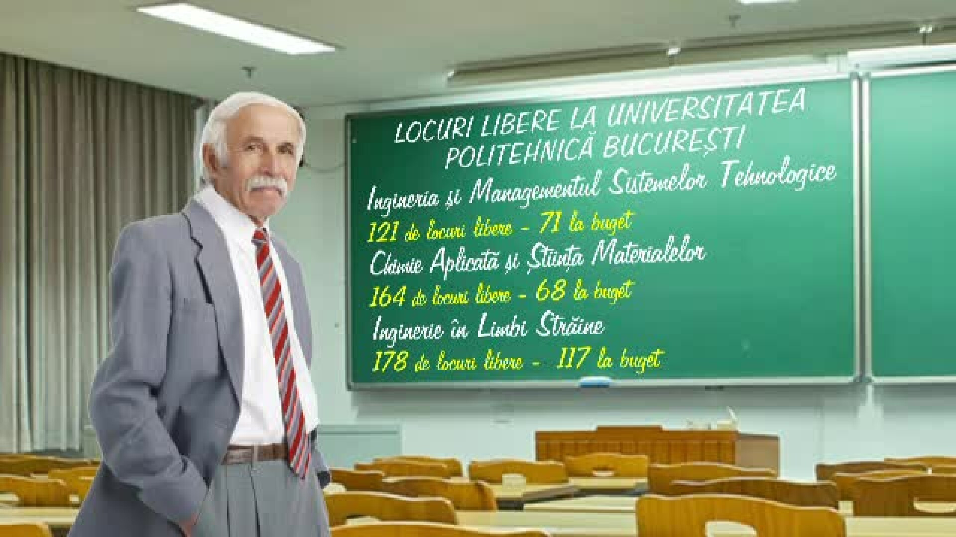 Marea LISTA a facultatilor din tara care au inca locuri libere. Unde te poti inscrie la BUGET la Politehnica si Universitate