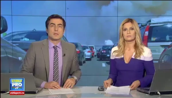 Trafic deviat pe Autostrada Soarelui, din cauza unui incendiu. IMAGINI EXCLUSIVE