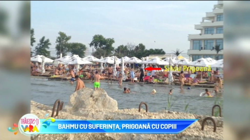 Silviu Prigoana, in vacanta cu copiii, la Mamaia. In ce tinuta a aparut pe plaja