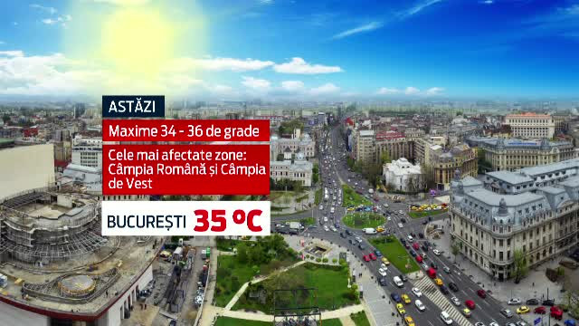 CANICULA in Romania. Doi galateni au lesinat pe strada in prima din cele trei zile in care toata tara fierbe la +35 de grade