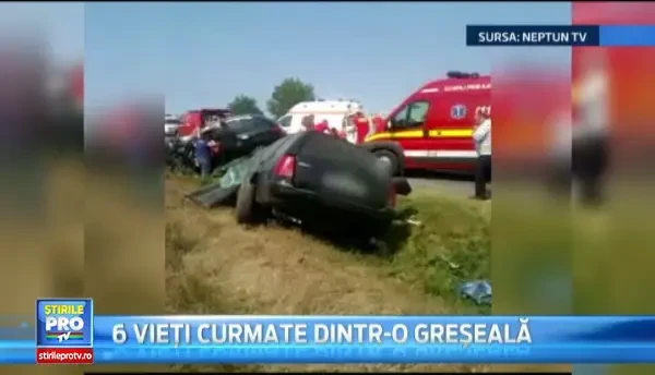 ANIMATIE GRAFICA: Filmul accidentului din Vrancea, in urma caruia sase oameni au murit. Printre victime sunt si doi copii
