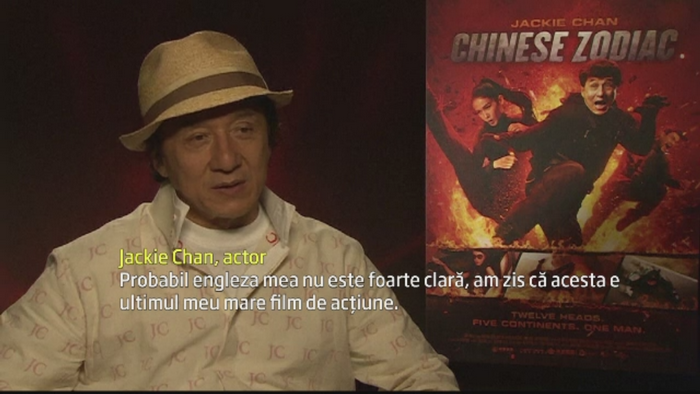 Jackie Chan neaga ca si-a fi anuntat retragerea din lumea filmului. "Engleza mea nu este foarte clara"