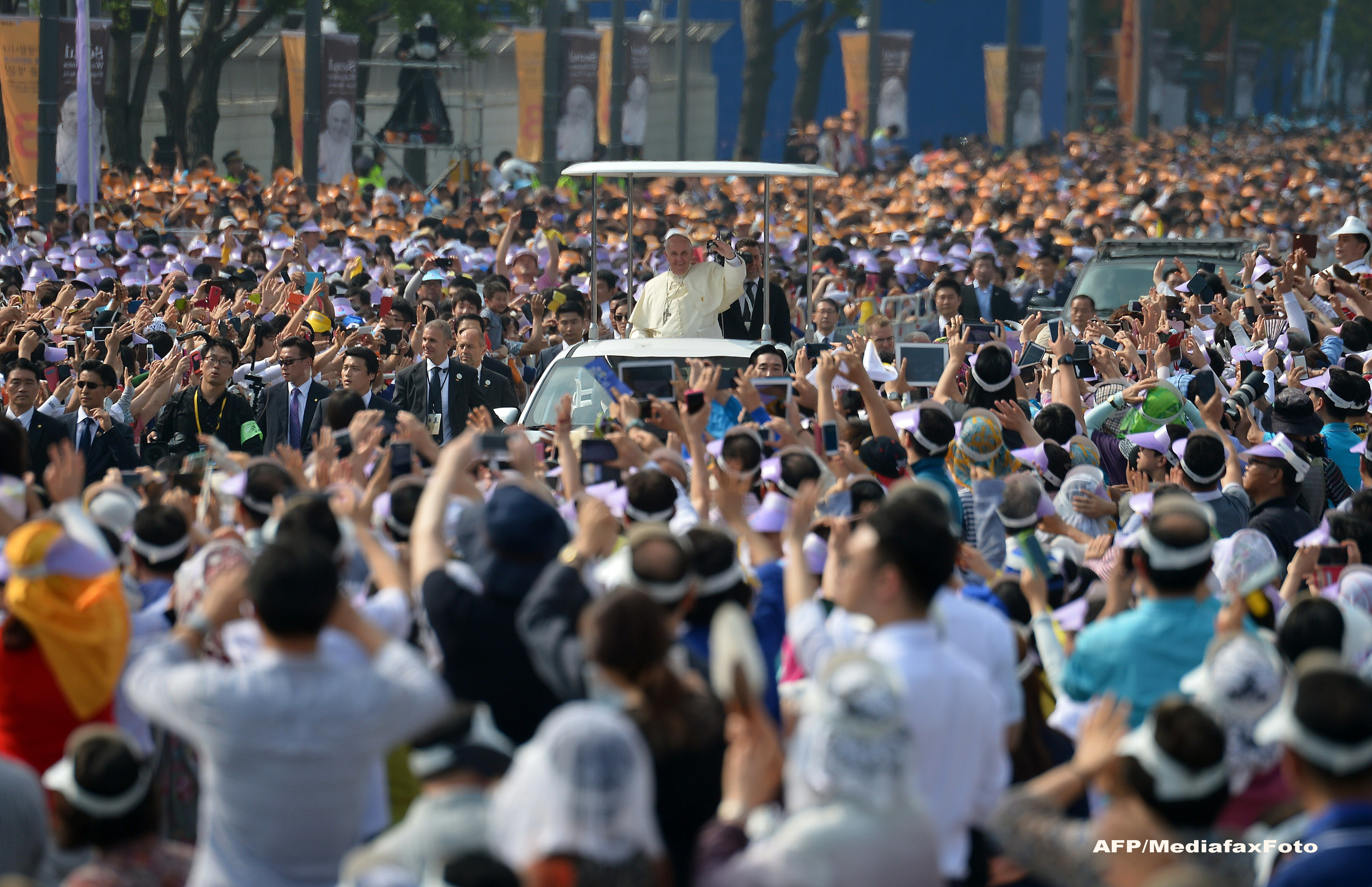 Papa Francisc in Coreea de Sud