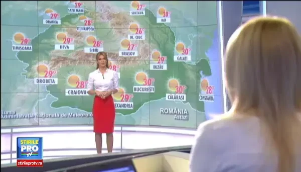 Marti se anunta vreme frumoasa, cu cer senin si maxime de pana la 31 de grade Celsius. Prognoza meteo pana vineri