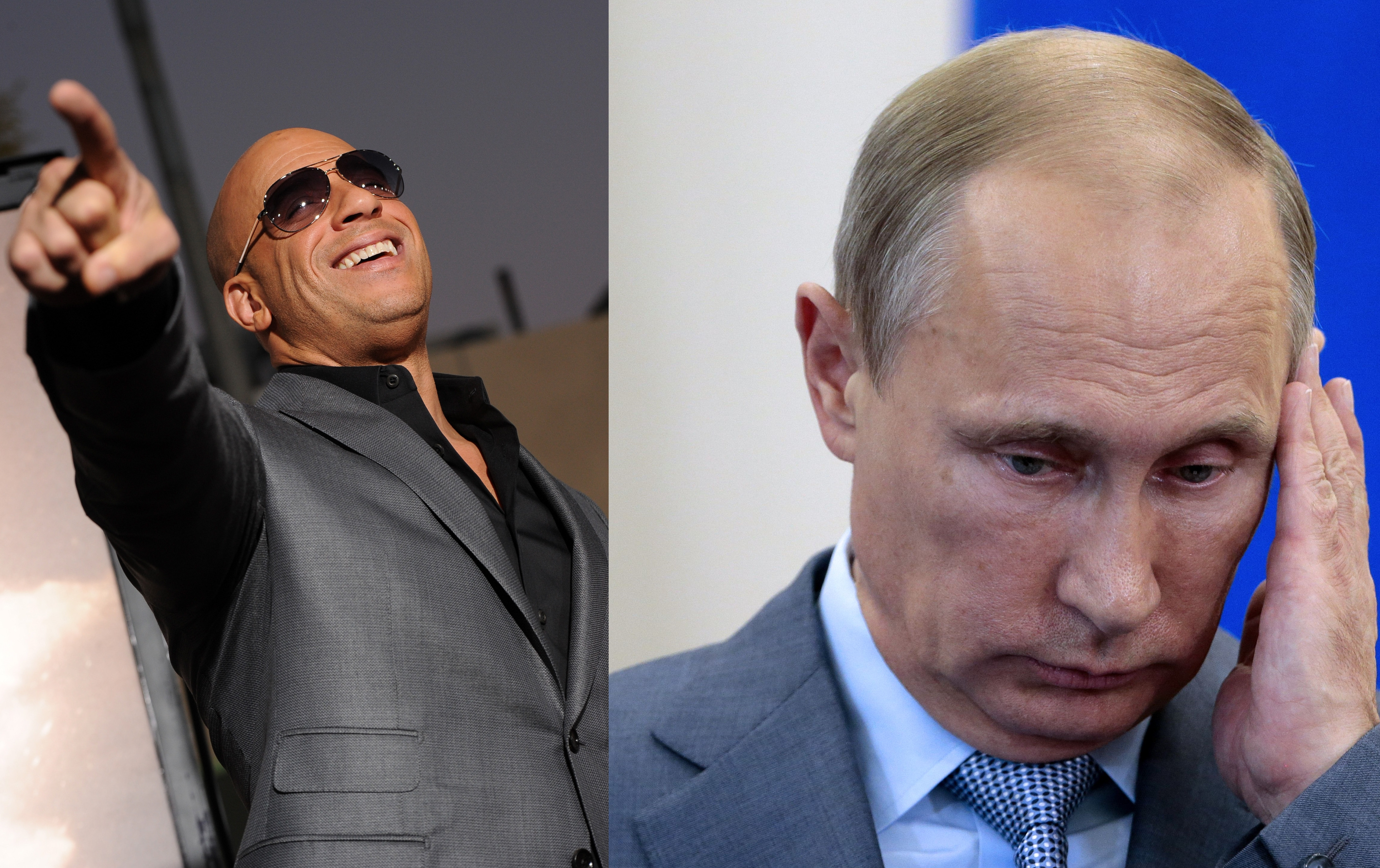 Vin Diesel il provoaca pe presedintele Rusiei, Vladimir Putin, sa isi toarne o galeata cu apa pe cap. VIDEO