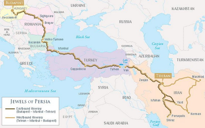 Un tren de lux va parcurge distanta dintre Budapesta si Teheran, cu opriri si in Romania. Biletele ajung si la 23.000 de euro