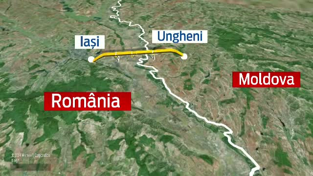 Victor Ponta si Iulie Leanca au inaugurat gazoductul Iasi-Ungheni. Premierul R. Moldova: "Nu ne va mai ameninta nimeni"