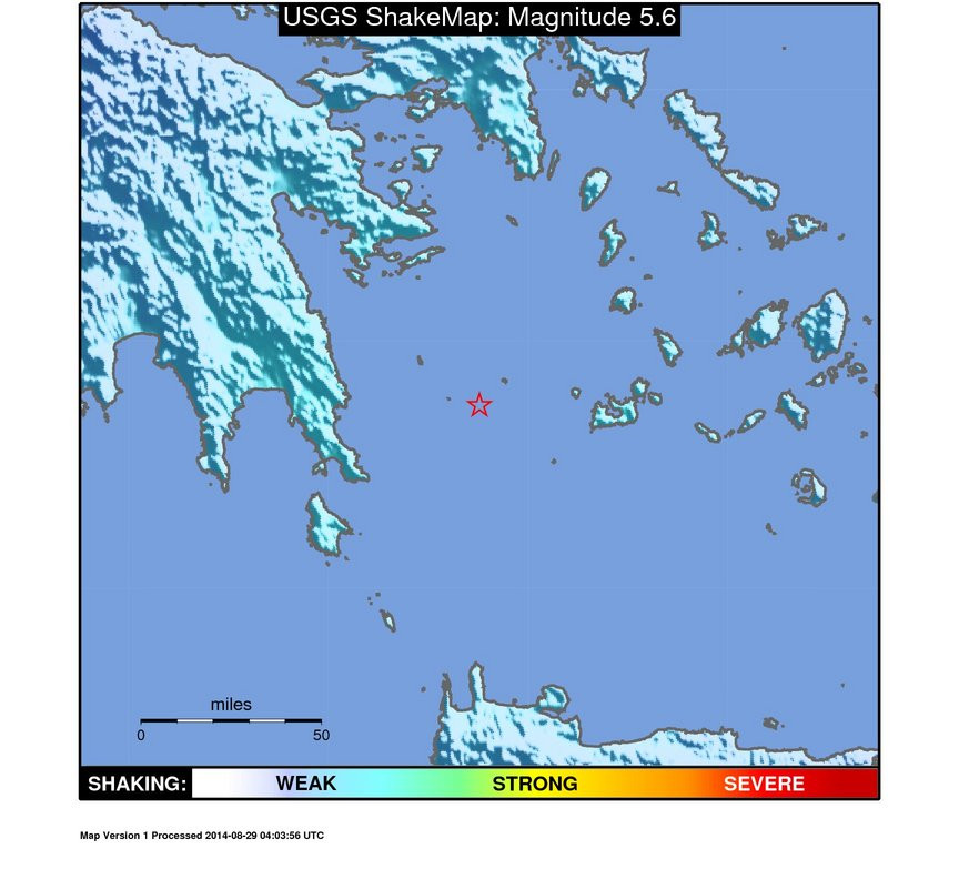 Cutremur cu magnitudinea de 5,7 produs in Grecia, vineri dimineata. Nicio persoana nu a fost ranita