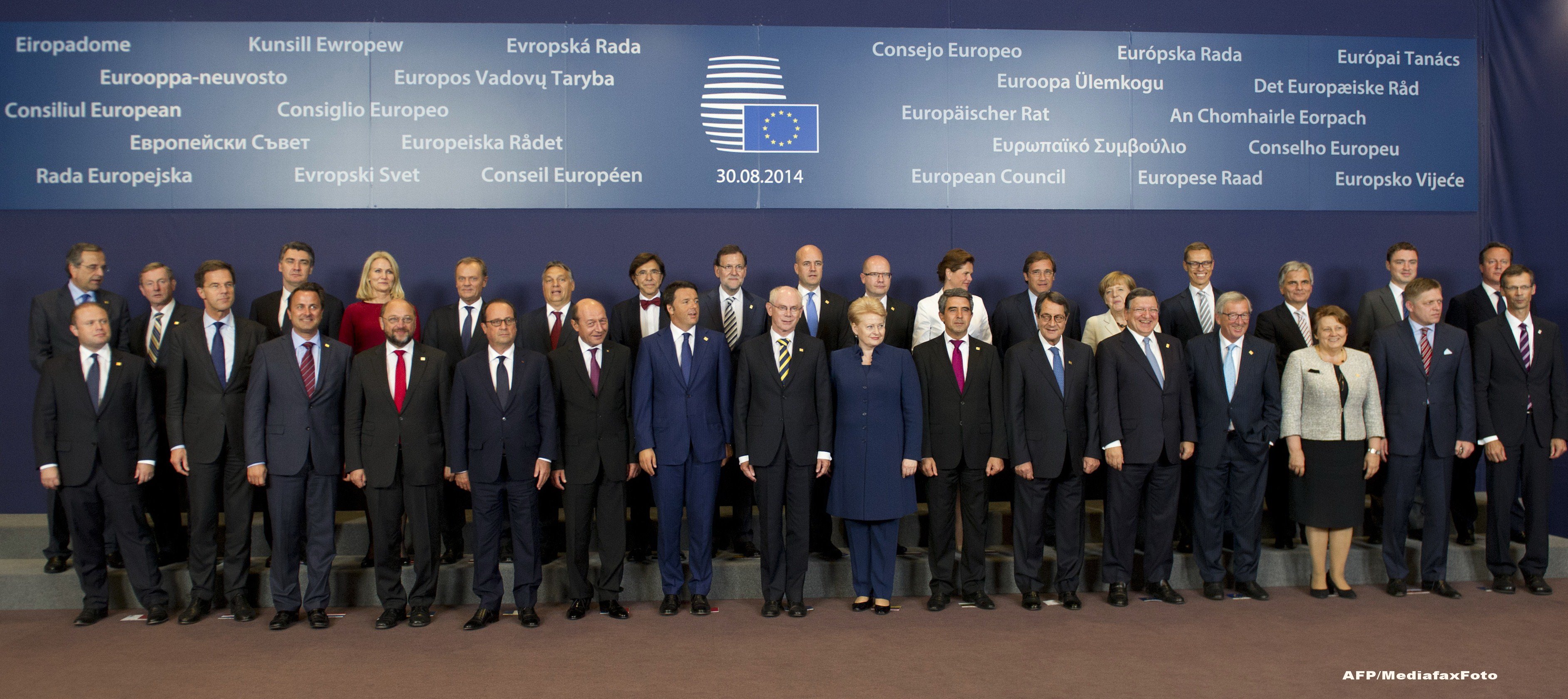 Traian Basescu la summitul de la Bruxelles