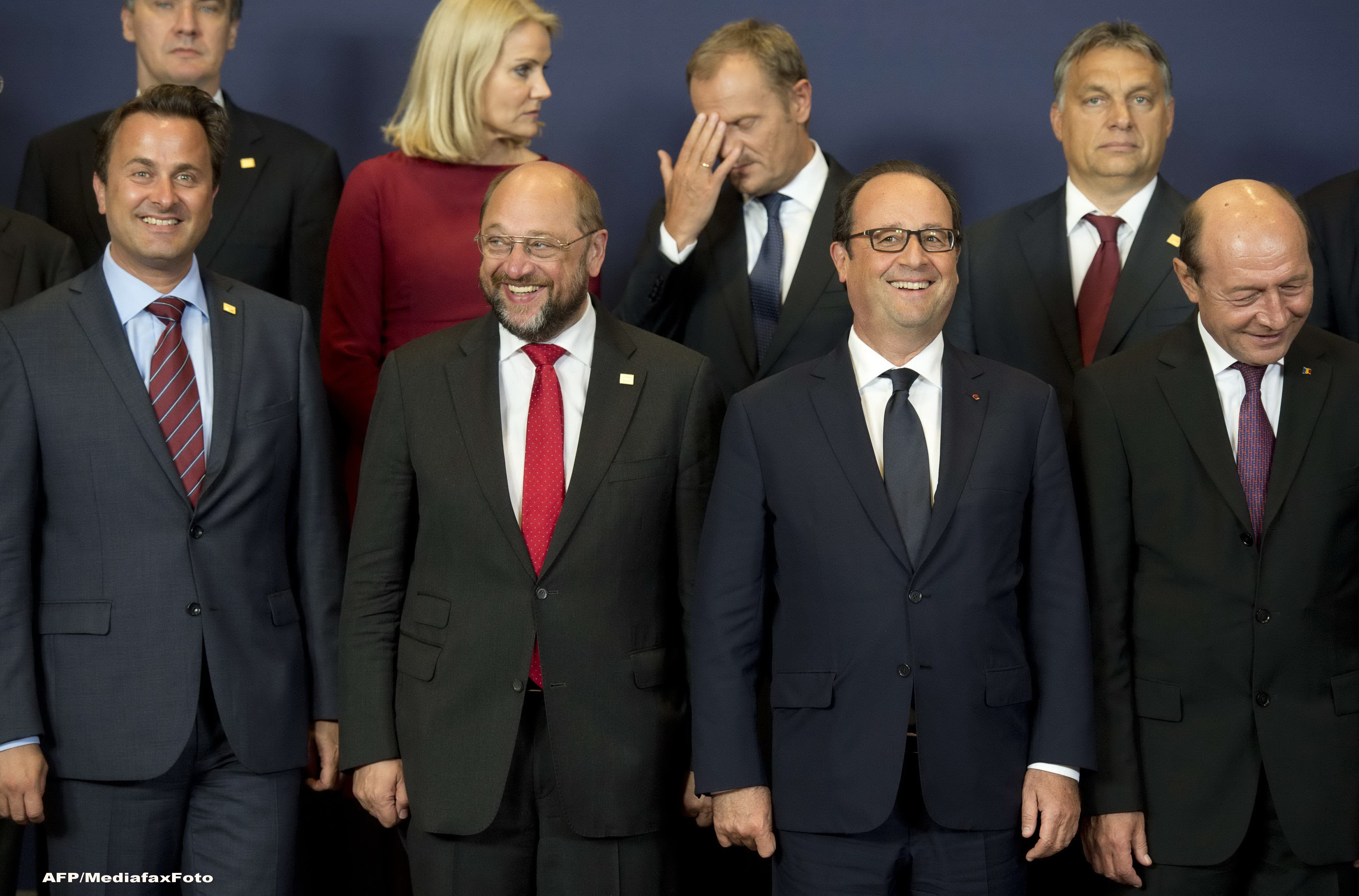 Traian Basescu la summitul de la Bruxelles