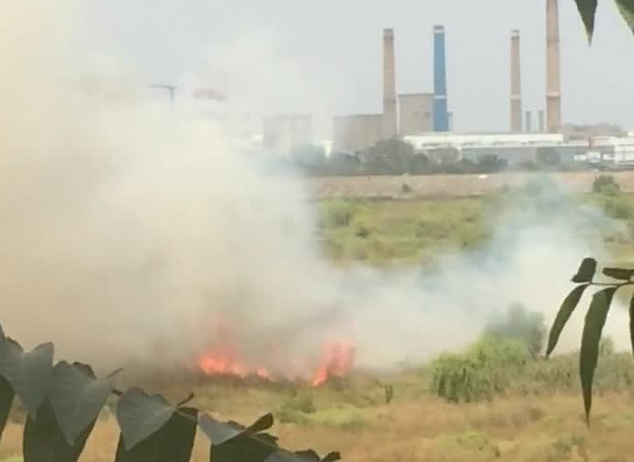 Un nou incendiu de vegetatie in Delta Vacaresti. Pompierii au intervenit cu sase autospeciale