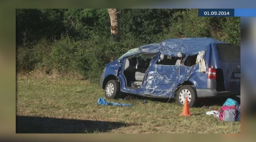 Primele concluzii in cazul cumplitului accident din Spania, in care au murit trei romani. Soferul ar fi adormit la volan