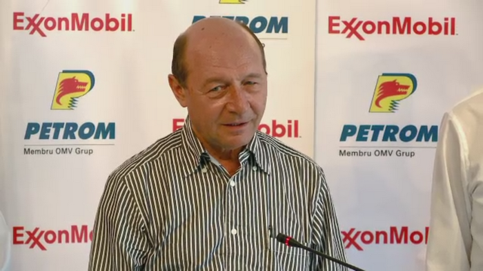 Traian Basescu: "Sper ca Romania va putea in 2020 sa acopere nevoile de gaz ale tarii noastre si ale Republicii Moldova"