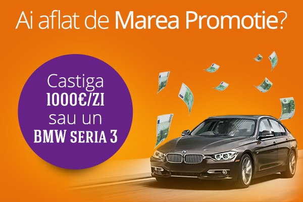 (P) Marea Promotie: Castiga 1.000 euro in fiecare zi si un BMW Seria 3 la finalul campaniei