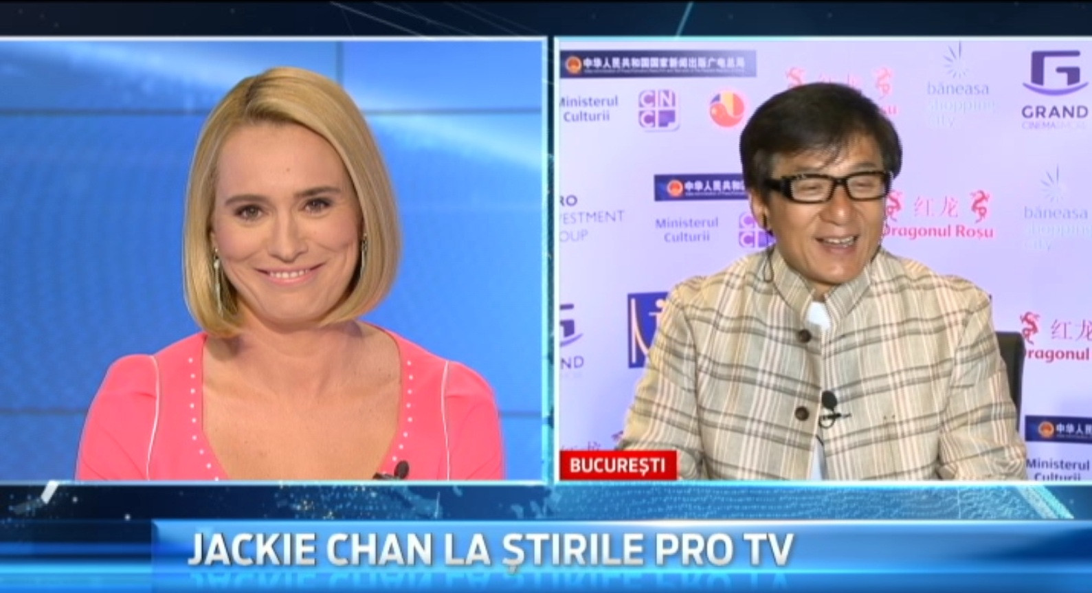 Jackie Chan si un sincer "TE IUBESC" pentru Romania. Actorul a spus in direct la ProTV care e singurul lucru de care se teme