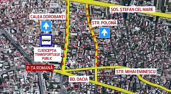 "Venea autobuzul spre mine si nu stiam ce sa fac". Imagini cu haosul din Capitala, provocat de schimbarea regulilor de trafic