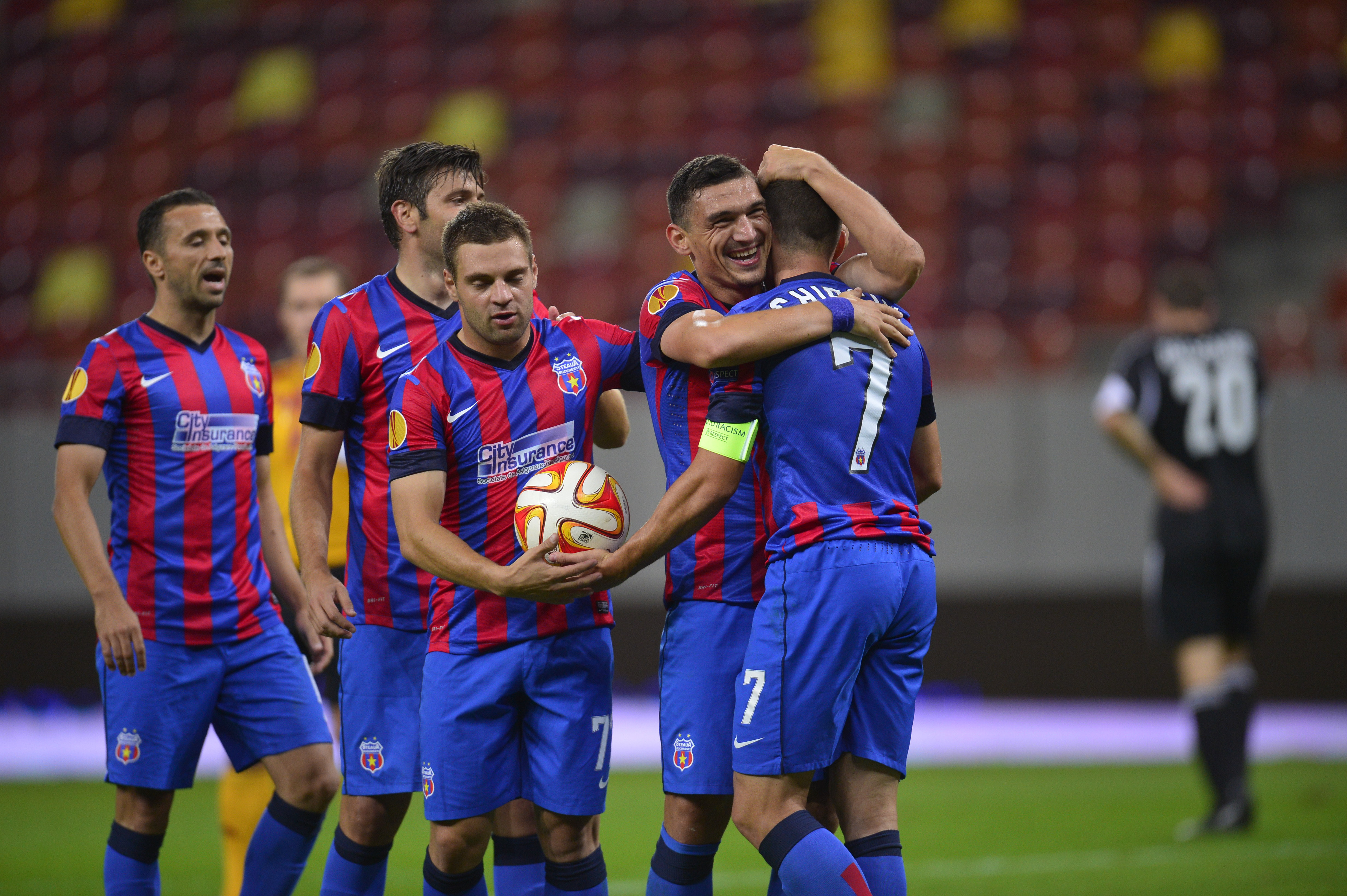 STEAUA - AALBORG 6-0. Debut fantastic pentru Steaua in grupele Europa League. Stelistii au dat toate golurile in 20 de minute