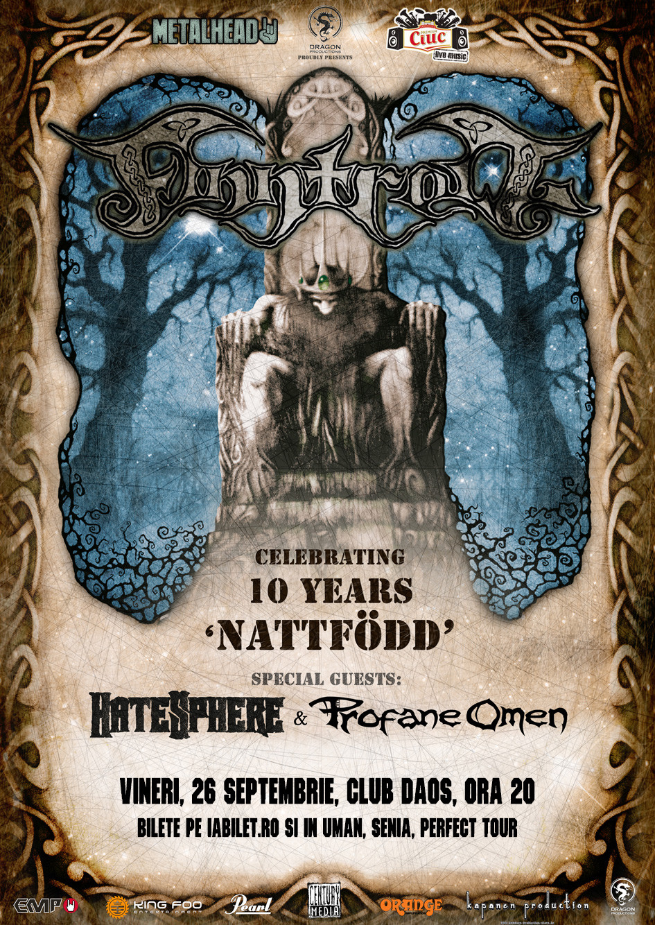 Finntroll, HateSphere si Profane Omen canta la Timisoara, in Daos, pe 26 septembrie
