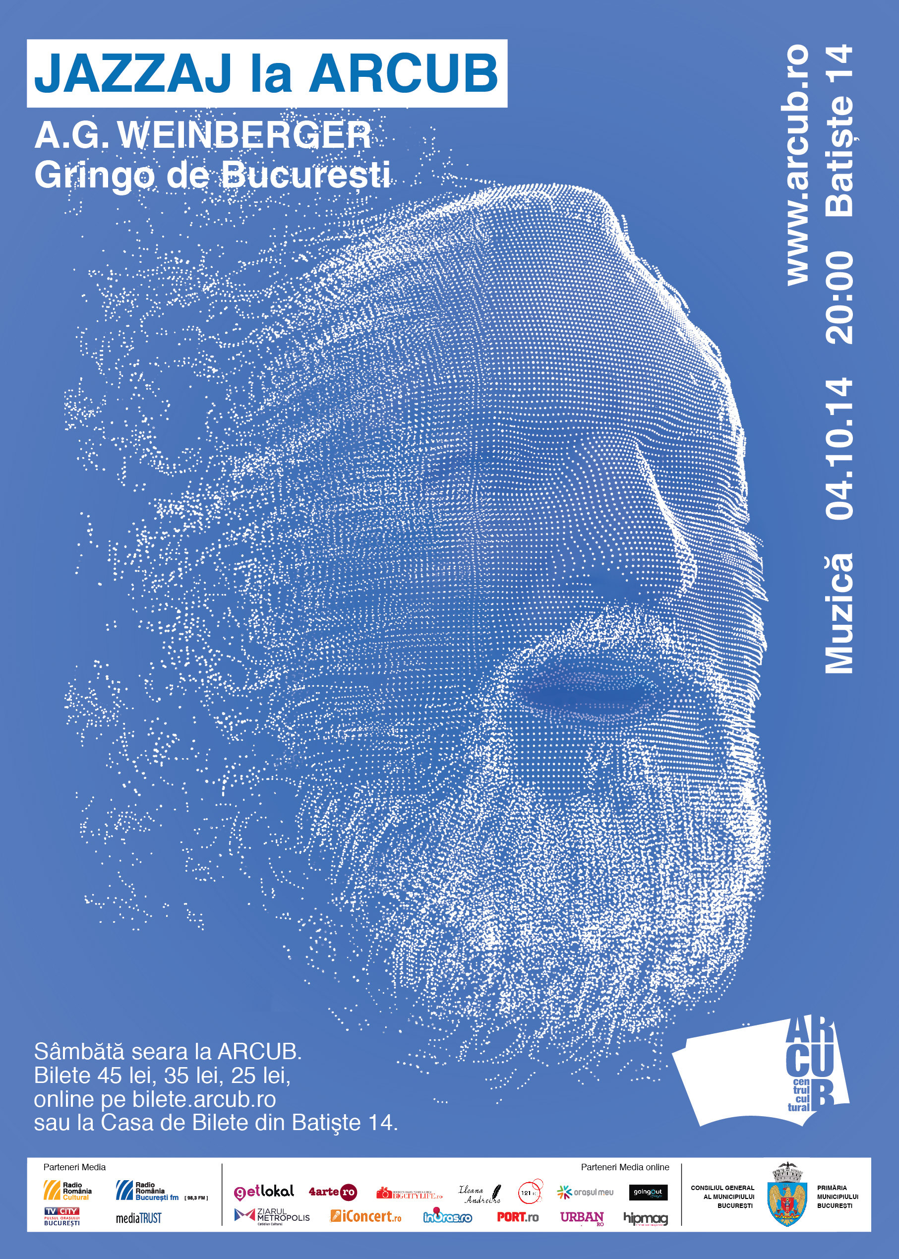 Reincepe seria Jazzaj de la Arcub. Concert acustic A.G.Weinberger la Bucuresti