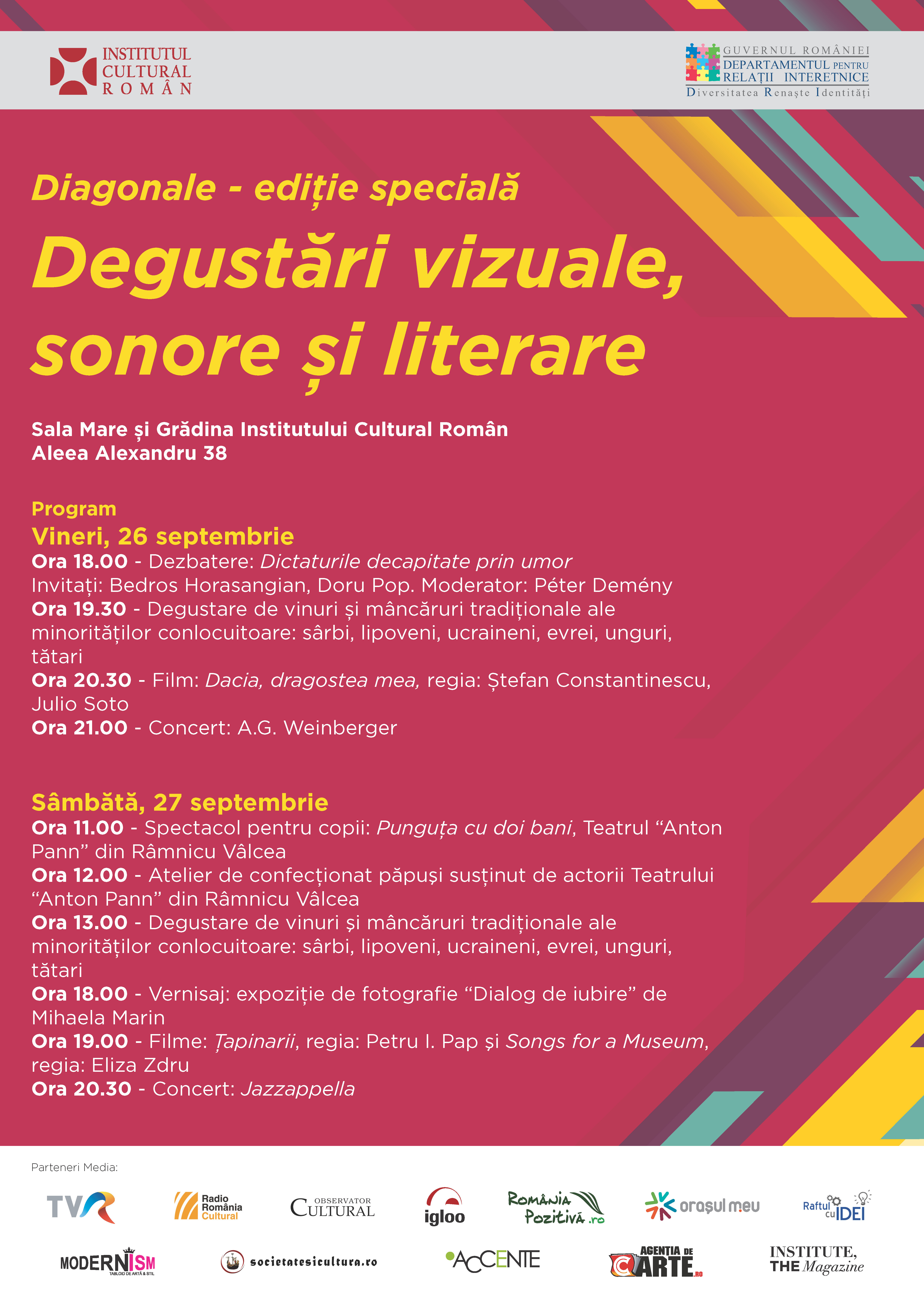 Degustari vizuale, sonore si literare de Ziua Europeana a Limbilor - Institutul Cultural Roman