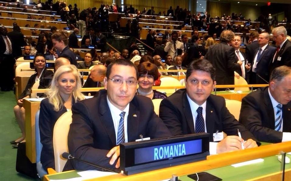 Ponta a sustinut un discurs la ONU: "Romania respinge orice forma de presiune externa asupra tarilor care aspira la UE"