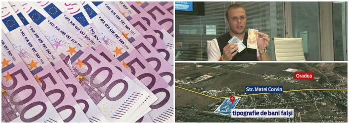 Mandate de arest pentru trei suspecti care actionau la fabrica de bani falsi din Oradea. Gruparea era monitorizata de un an