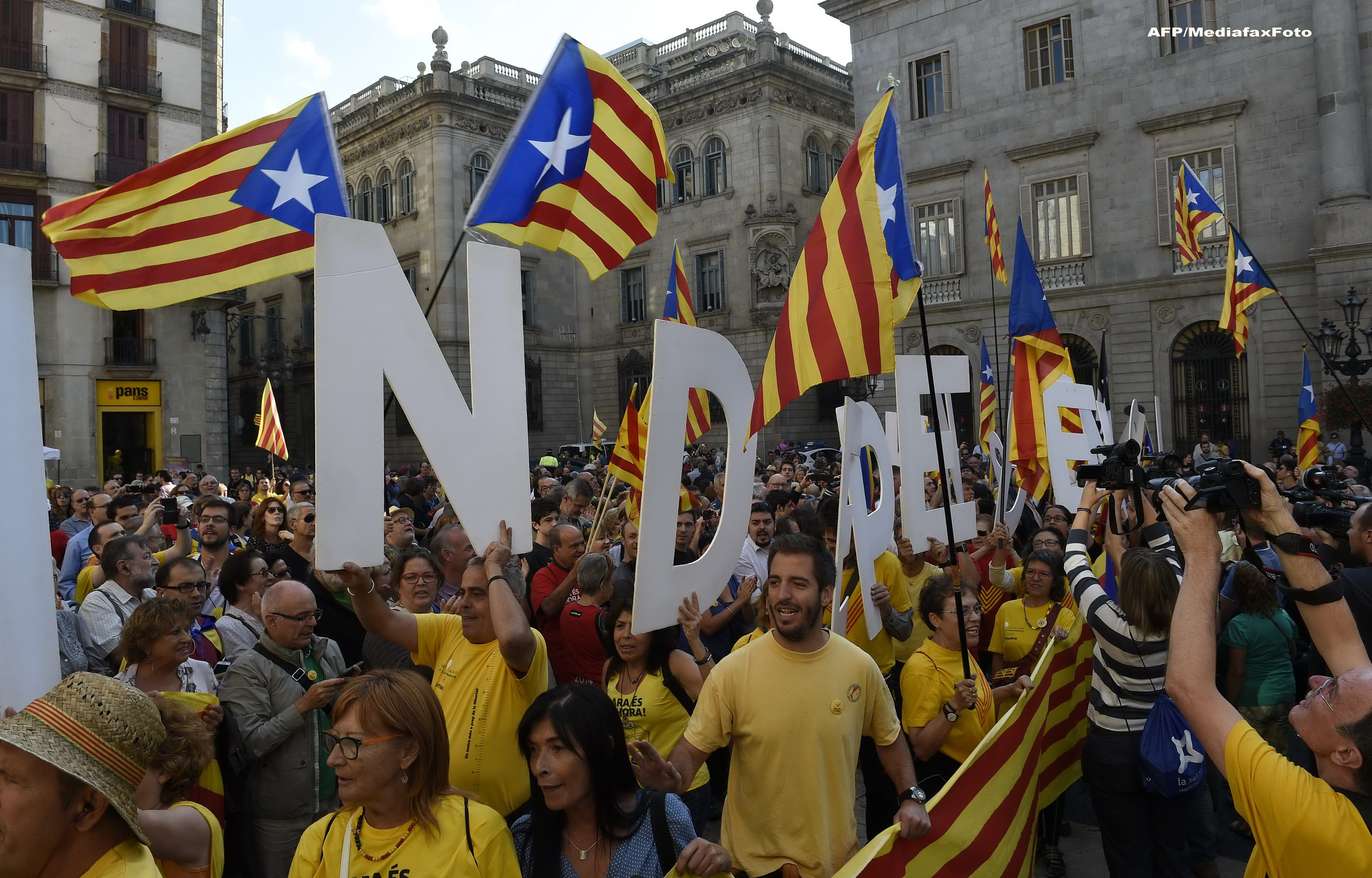 Atmosfera tensionata in Spania. Catalonia vrea sa organizeze un referendum pentru independenta, insa Guvernul se opune