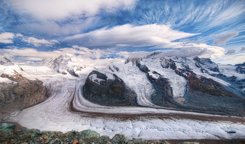 Glaciers in the Alps