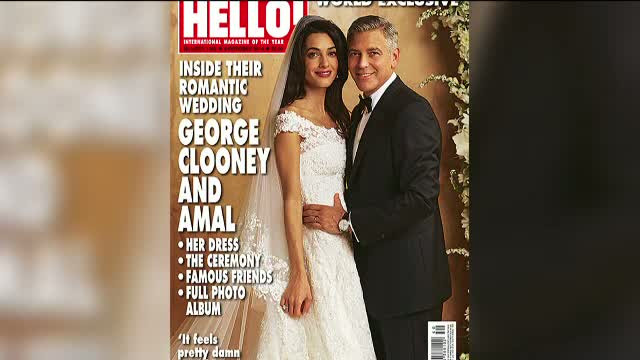 Primele poze de la nunta lui George Clooney cu Amal Alamuddin. Declaratia actorului dupa ceremonie