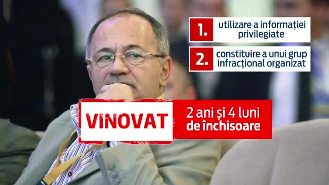 Sorin Rosca Stanescu ar putea iesi din inchisoare. Instanta a admis cererea de eliberare conditionata