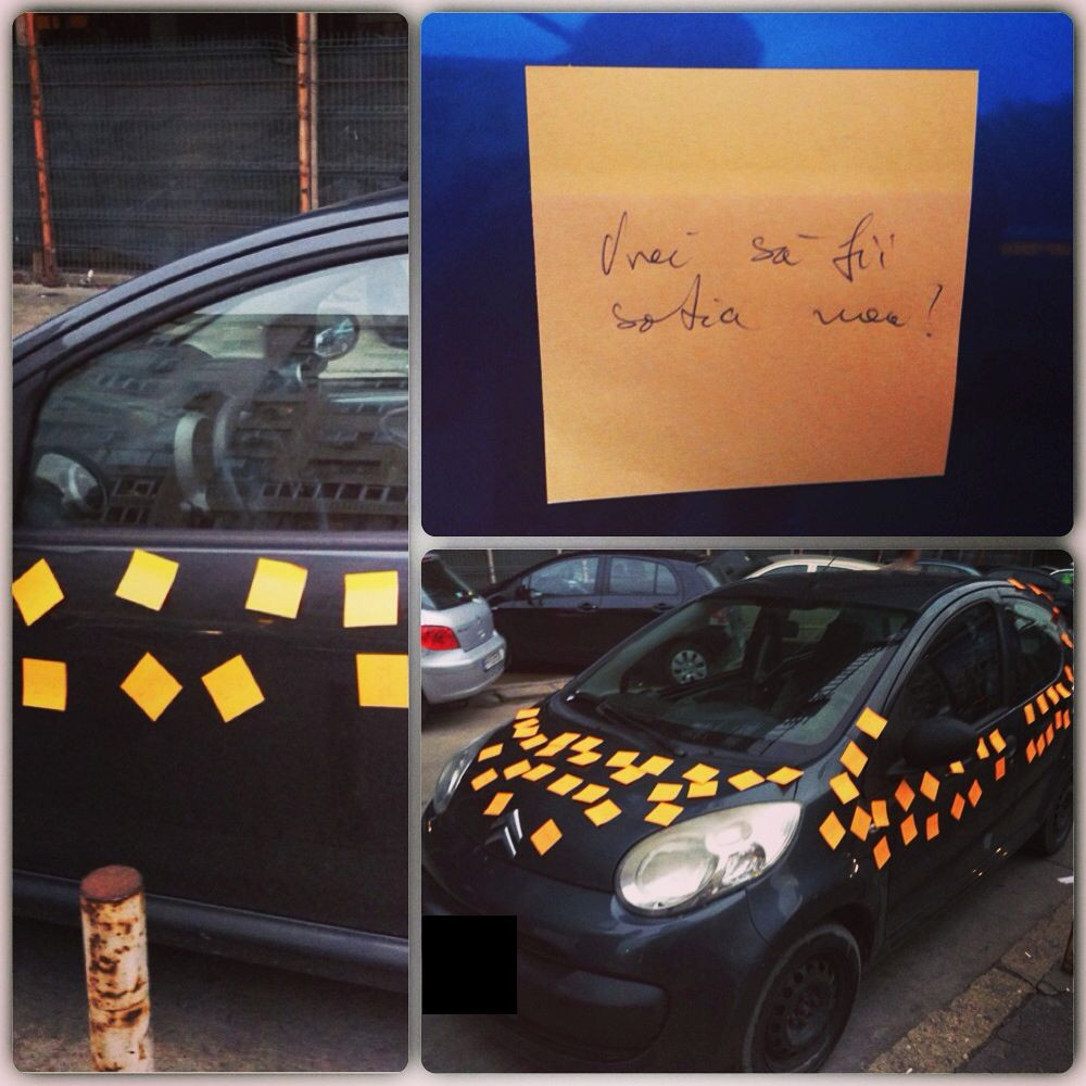 Gest emotionant in centrul Capitalei. Cum si-a cerut un tanar iubita in casatorie