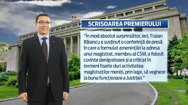 Ponta l-a reclamat pe Basescu la SUA si UE dupa discursul de joi. Ce le-a spus premierul ambasadorilor despre presedinte