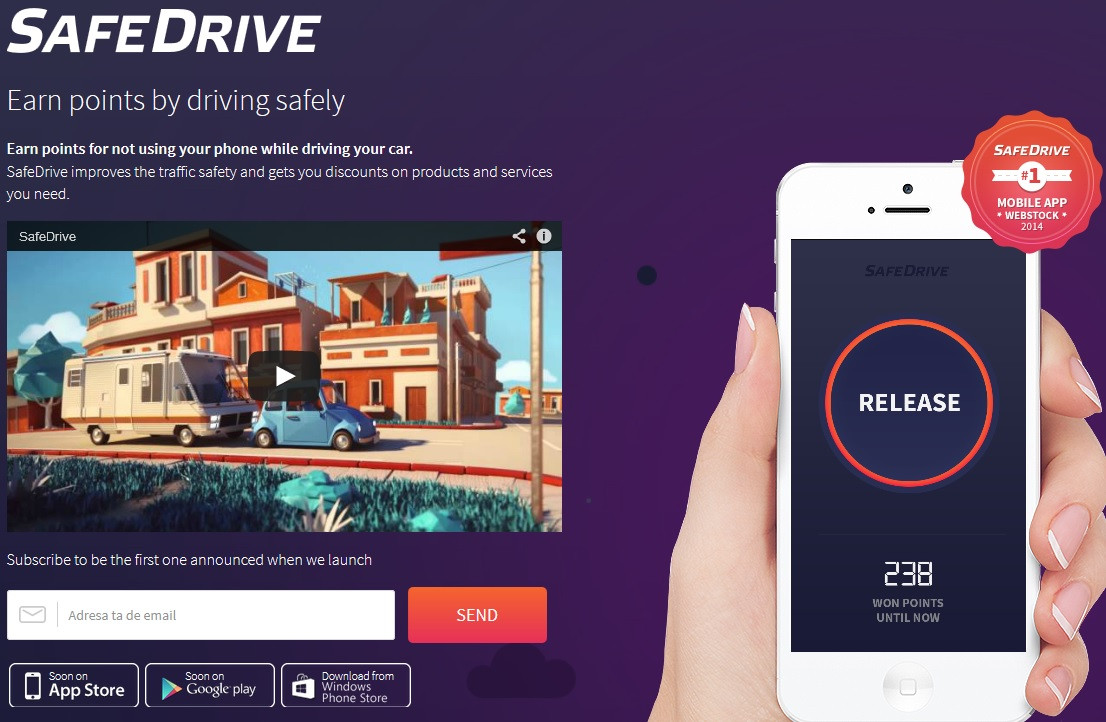 iLikeIT. SafeDrive, aplicatia care poate salva viata soferilor din Romania si le da si ... premii