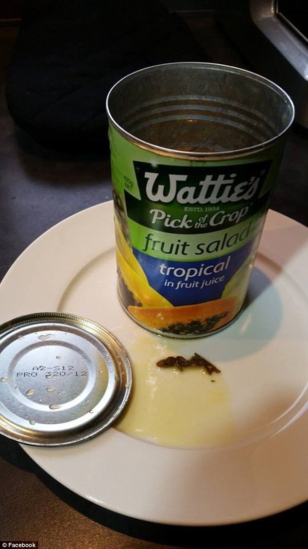 Surpriza neplacuta pe care a avut o femeie din Noua Zeelanda. Ce a gasit cand a deschis o conserva de fructe