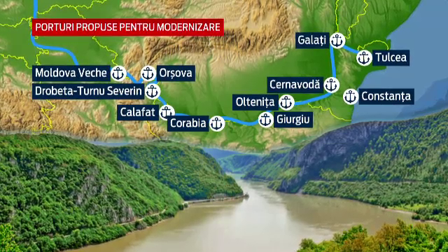 "Autostrada" de pe Dunare care ar trebui sa ne lege de vestul Europei. Autoritatile vor sa faca pe ape ce n-au putut pe uscat