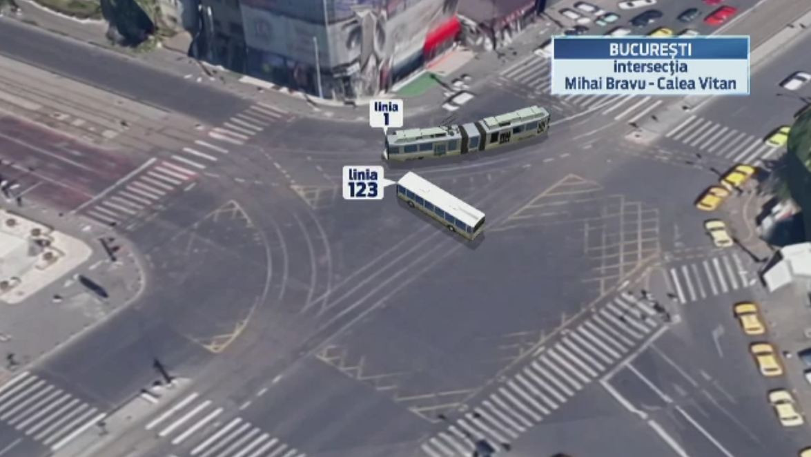 Continua ancheta in cazul accidentului din Bucuresti cu un tramvai si un autobuz. Expertiza tehnica va arata vinovatul