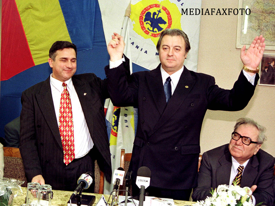 Corneliu Vadim Tudor si Gheorghe Funar in 1999
