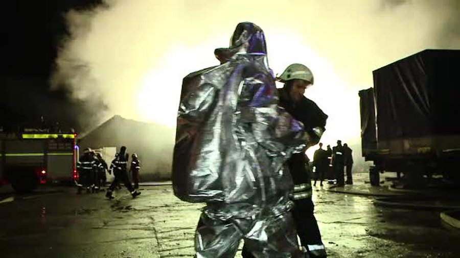 incendiu la un depozit de deseuri de magneziu langa Rasnov