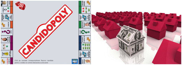 Jocul electoral al cursei catre Cotroceni. Cum ar acoperi averile prezidentiabililor o tabla de Monopoly. INFOGRAFIC