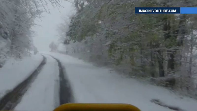 Prima zapada din aceasta toamna a cazut in Muntii Semenic. Codul galben de frig, precipitatii si vant, extins pana vineri