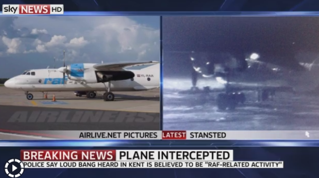 Doua avioane de lupta britanice Typhoon au amenintat ca DOBOARA un avion cargo leton. De la ce a plecat incidentul