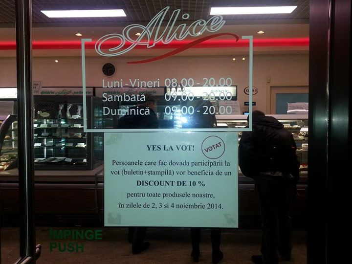 YES LA VOT. Taxi cu 20% mai ieftin, tequila gratis sau shaorma la jumatate de pret. Oferte pentru cei care au votat astazi