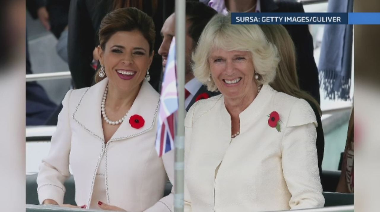 Moment jenant in timpul unei vizite oficiale. Ducesa de Cornwall, imbracata la fel ca sotia unui guvernator din Mexic