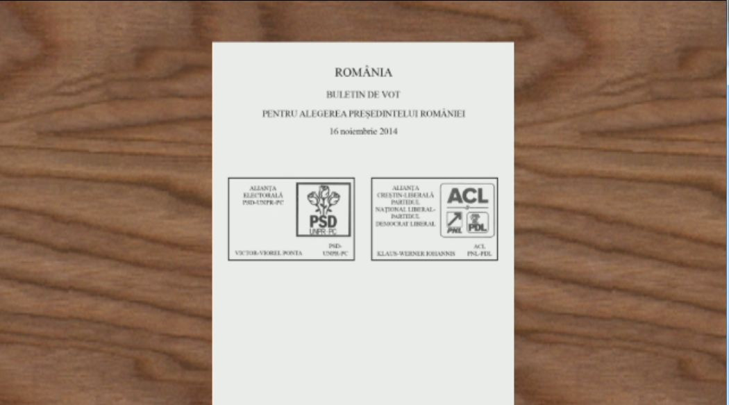 ALEGERI PREZIDENTIALE 2014. BEC a stabilit modelul buletinului de vot pentru alegerile din 16 noiembrie. Cum arata acesta