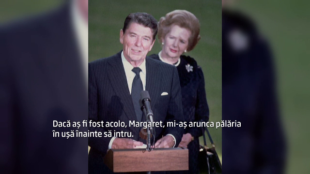 "Daca as fi acolo, Margaret, mi-as arunca palaria in usa!". Ce discutau la telefon, in 1983, doi lideri ai lumii